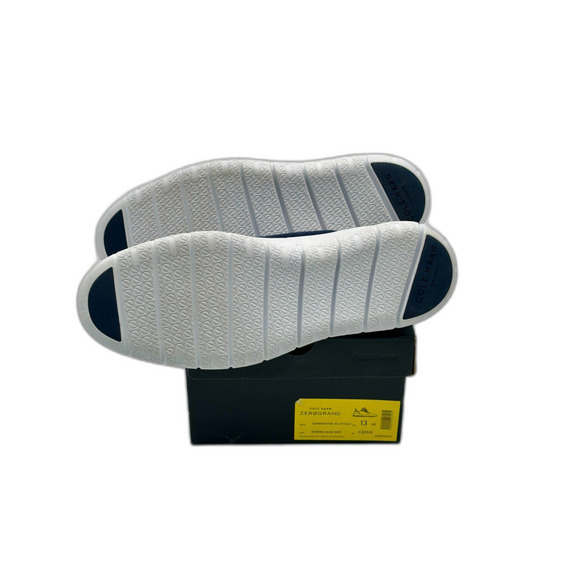 Cole Haan ZeroGrand Slip-On Sneakers Men’s Size 13 Navy with Yellow Accents NWT - Picture 4 of 5